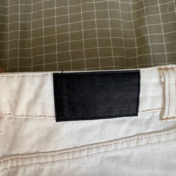 Frank and Oak Denim White/Cream Midi Skirt - Picture 3 of 4